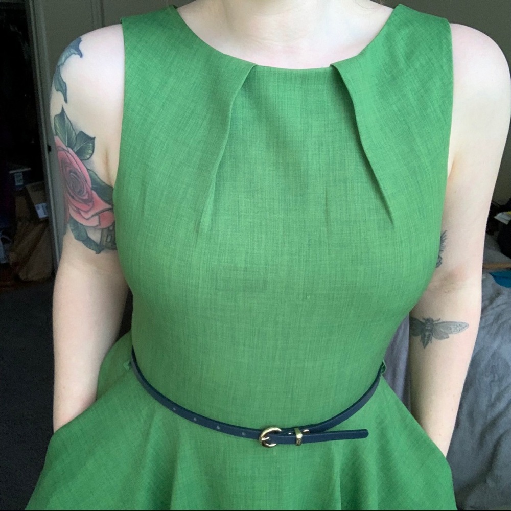 Vintage Inspired Green Party Dress